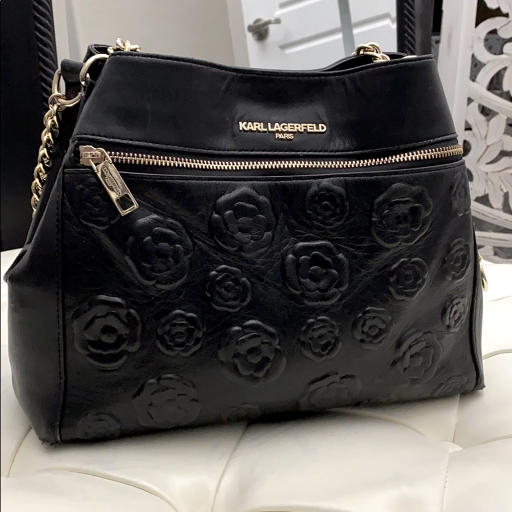 Karl Lagerfeld Rose Bouquet Handbag
